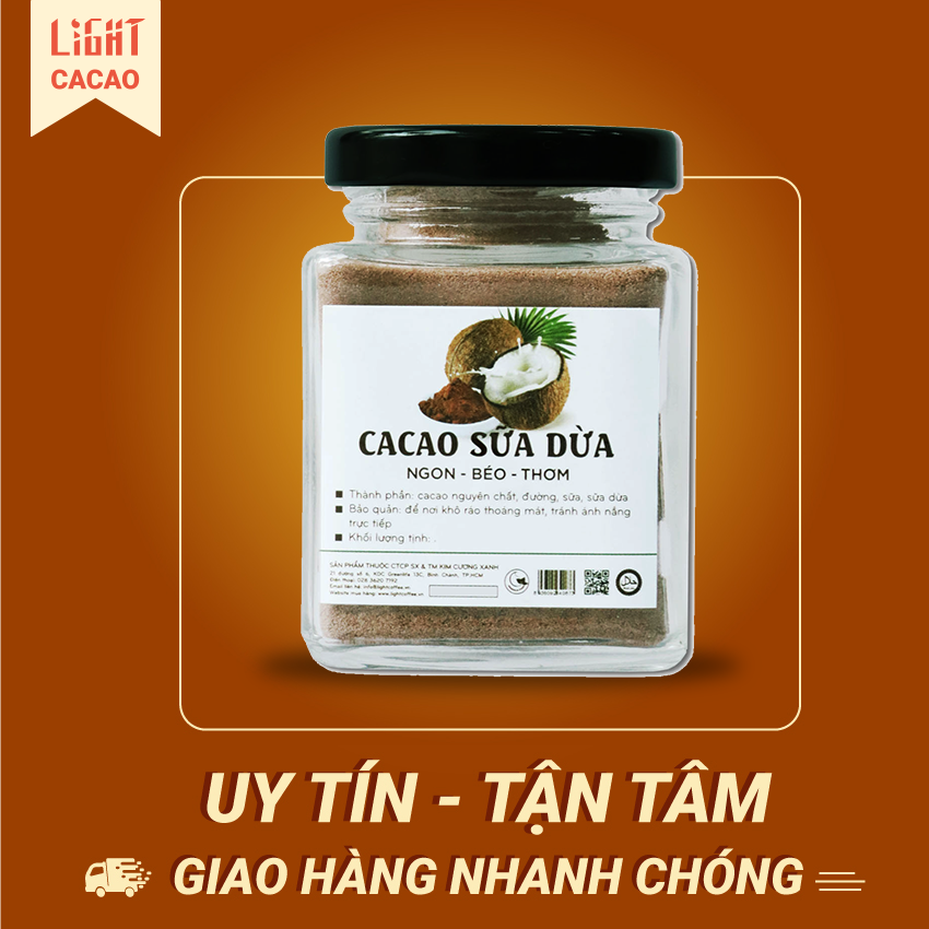 Bột cacao sữa dừa GreenD Food 35g
