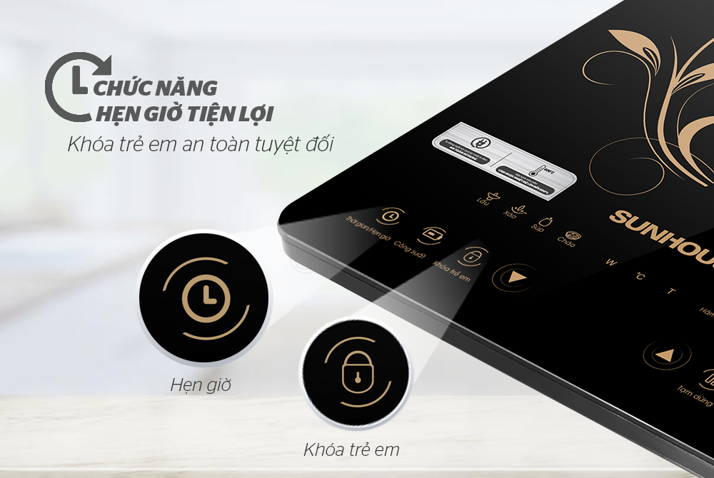 Bếp Điện Từ SUNHOUSE SHD6801