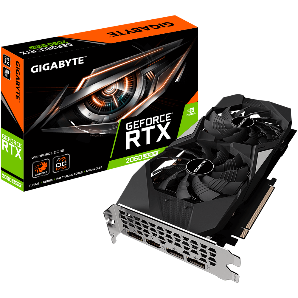 VGA Gigabyte RTX 2060 SUPER WINDFORCE OC 8G (NVIDIA Geforce/ 8Gb/ GDDR6/ 256Bit)