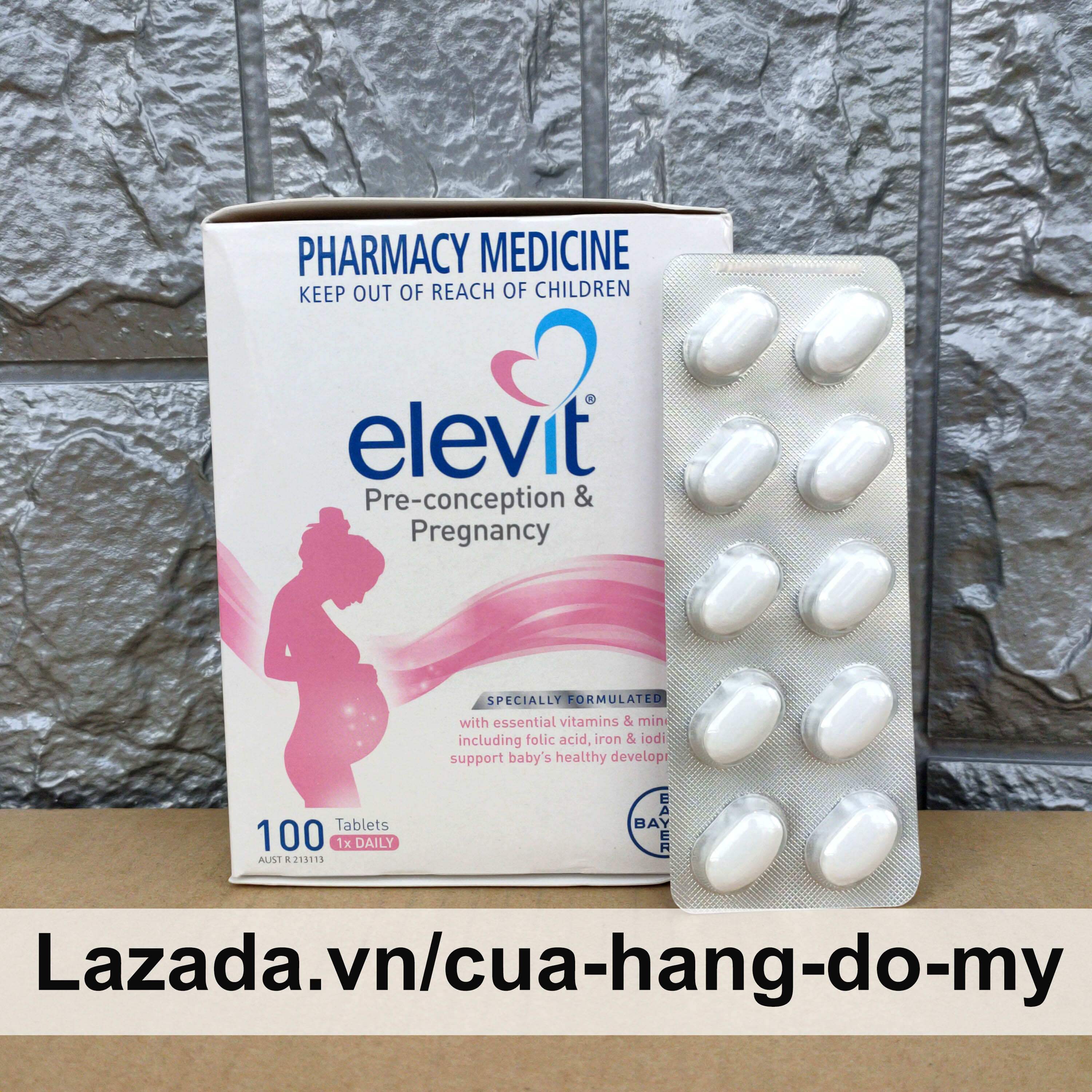Viên uống Elevit Healthy baby - Healthy mum hộp 100 viên
