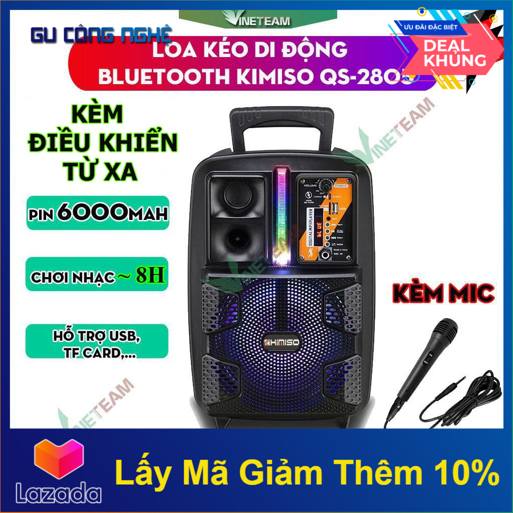 Loa Bluetooth Kimiso QS-2805