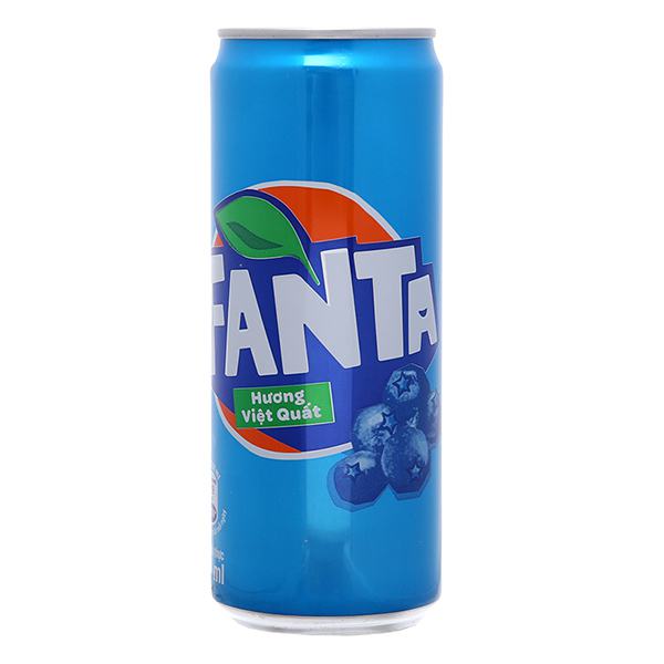 Nước ngọt Fanta hương việt quất lon 330ml
