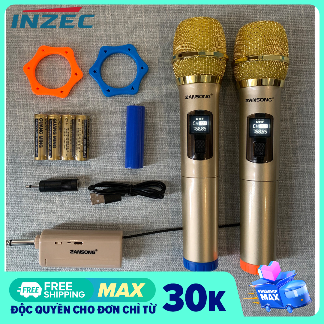 Bộ 2 micro karaoke không dây Zansong S28