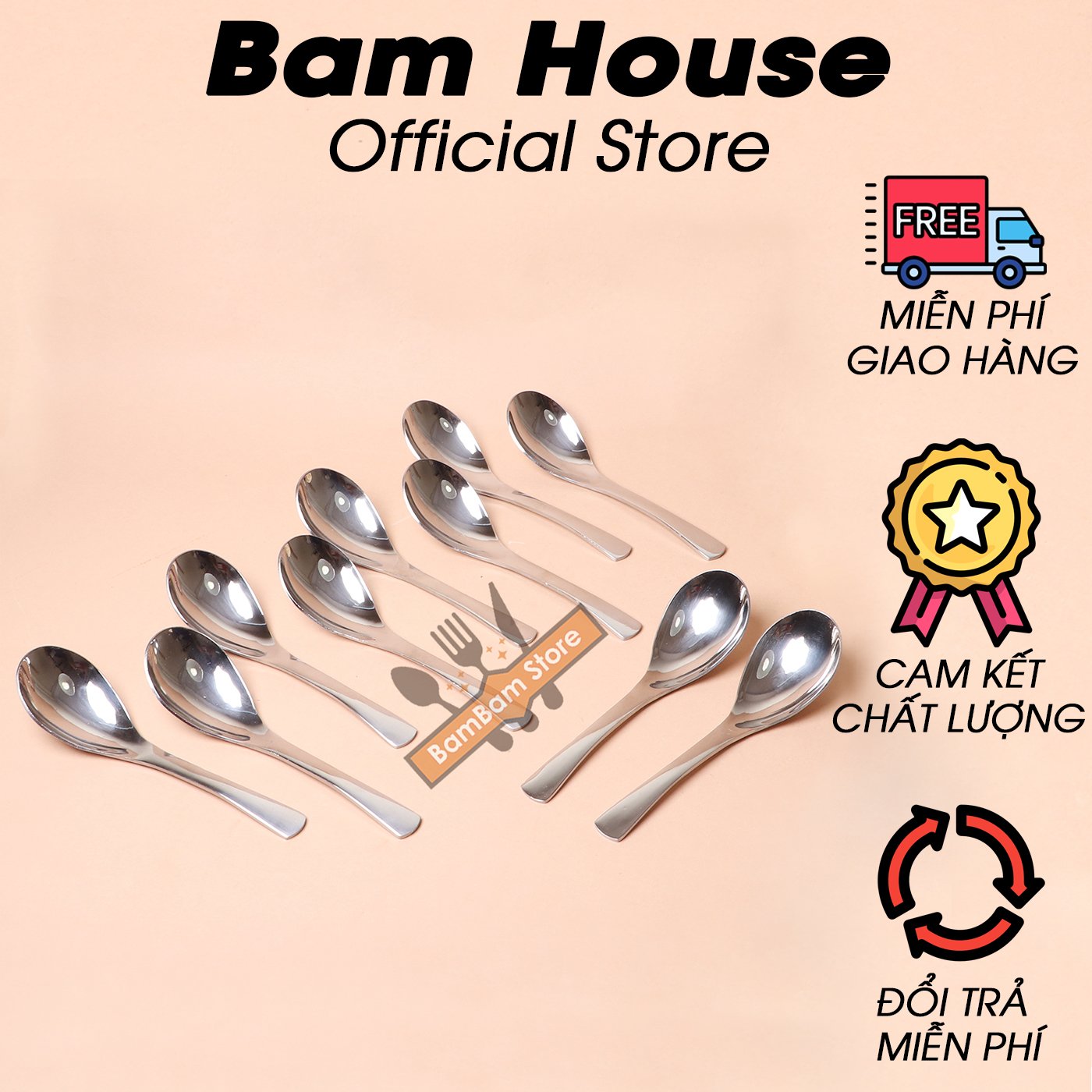 BỘ 10 MUỖNG SOUP BẦU MSB10