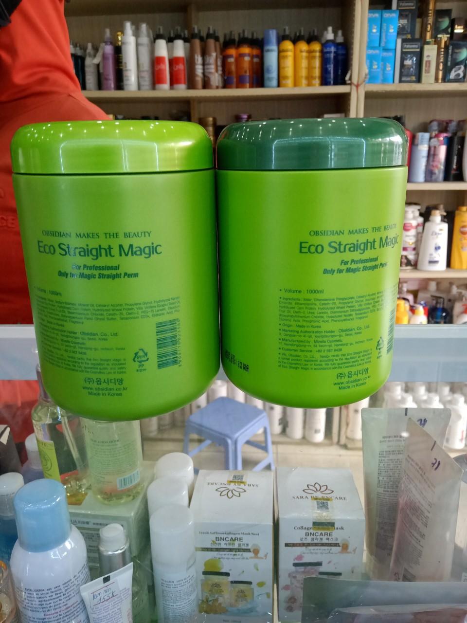 Thuốc Duỗi Tóc Sinh Thái Obsidian Eco Straight Magic 1000mlx2