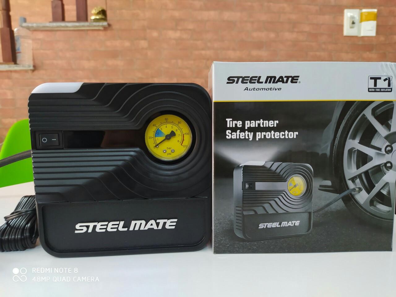 Bơm lốp ô tô mini Steelmate T1