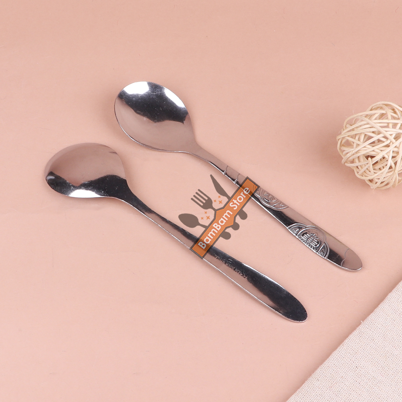 BỘ 5 MUỖNG SOUP TRÒN INOX MHT05