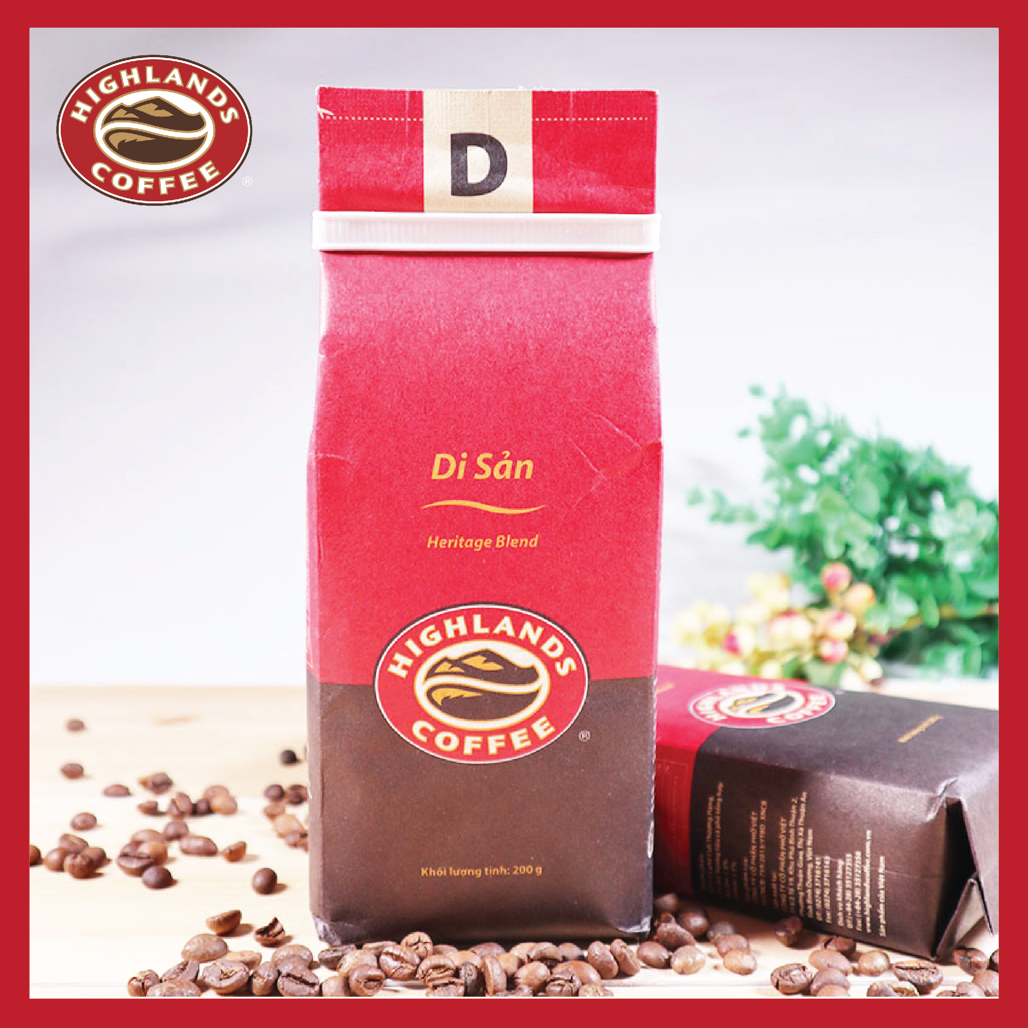 Cà phê rang xay Di sản Highlands Coffee 200g
