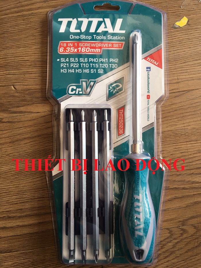 BỘ TUA VÍT 18IN1 TOTAL THT250236