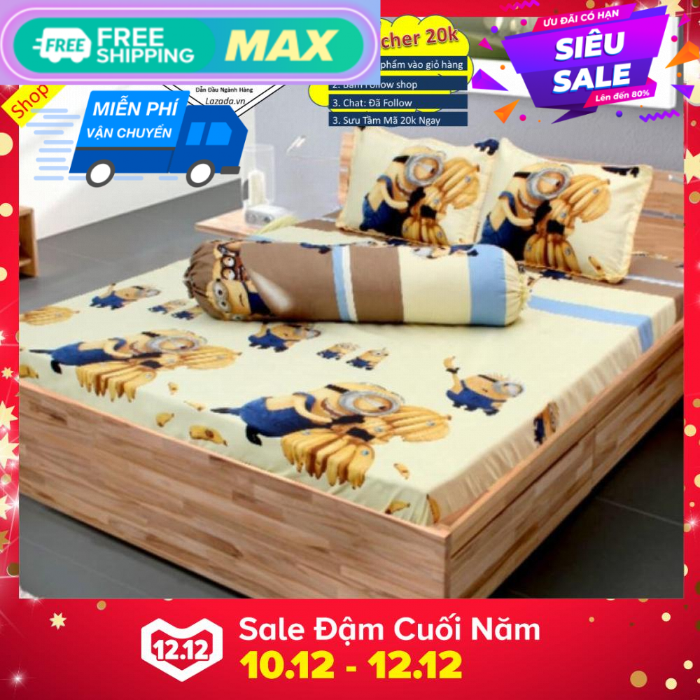 Chăn ga gối Sunzin minion