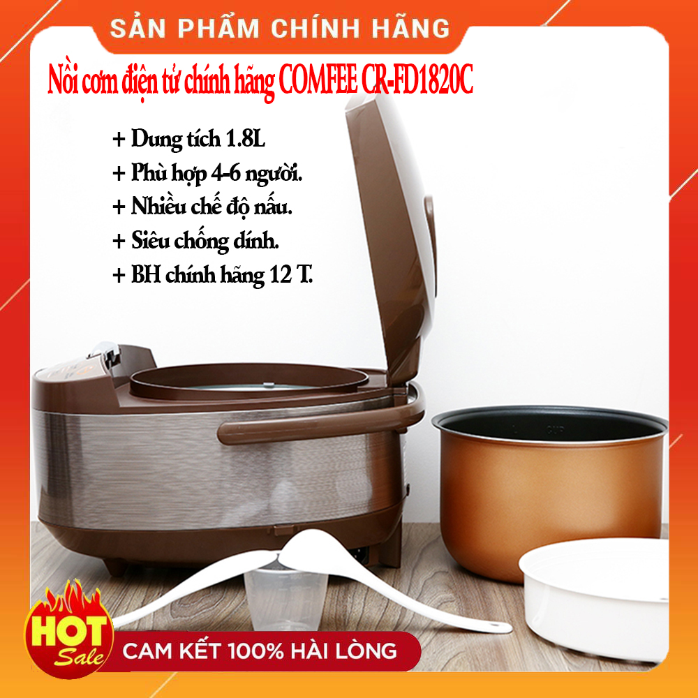 Nồi cơm điện Comfee CR-FD1820C 1.8L