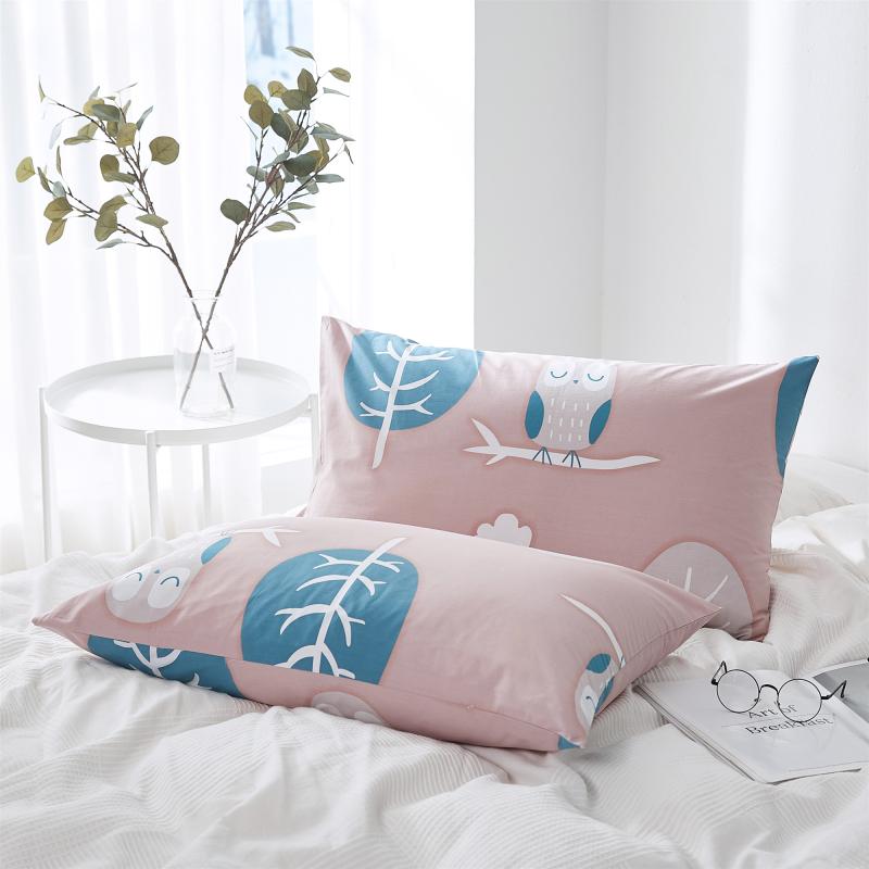 Phong Cách Bắc Âu 100% Cotton Vỏ Gối Vỏ Gối 100% Cotton Đơn Giản Lược Đơn Chiếc Vỏ GốI Hai Chỉ 48*74 Cặp