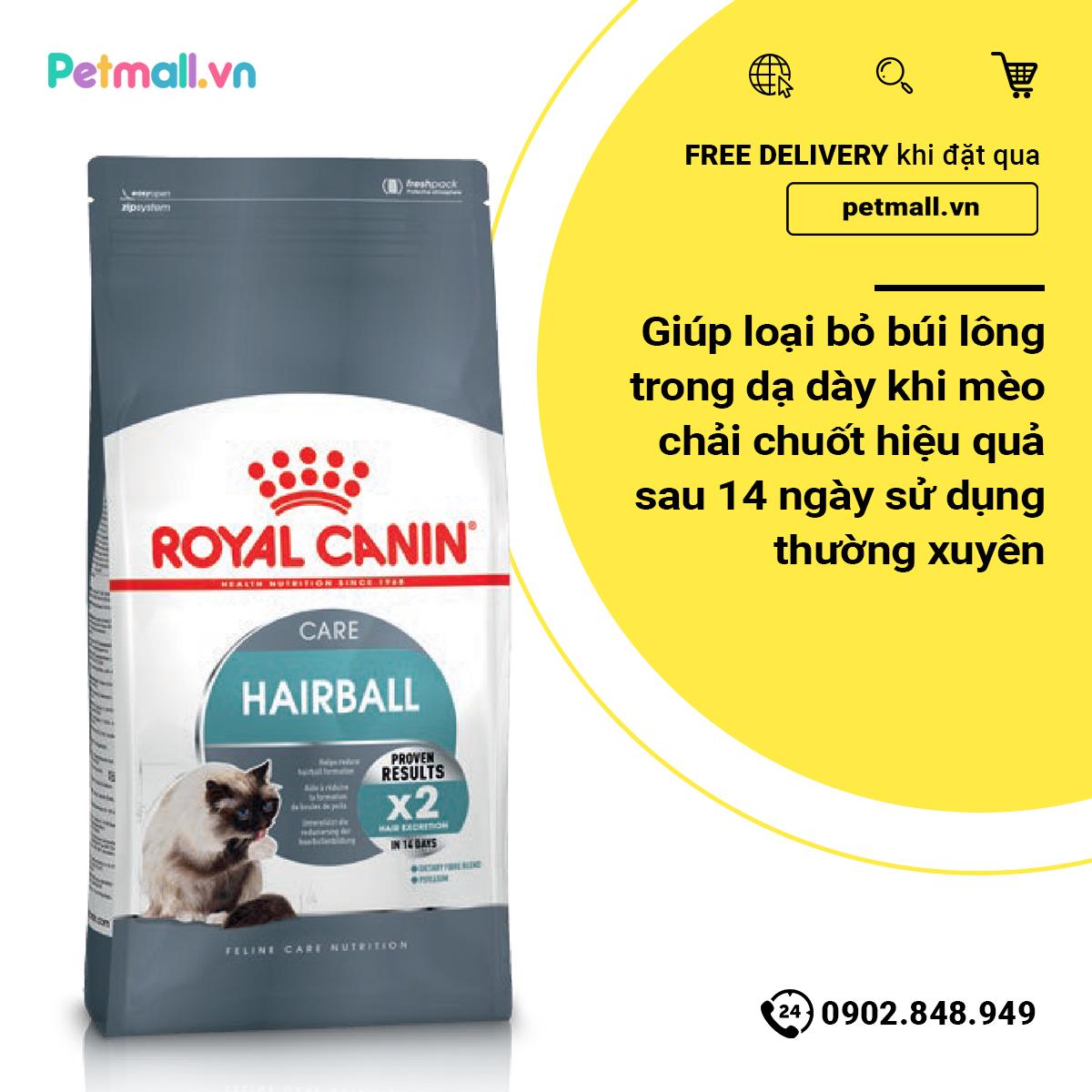 Thức Ăn mèo CANIN HAIRBALL 2Kg