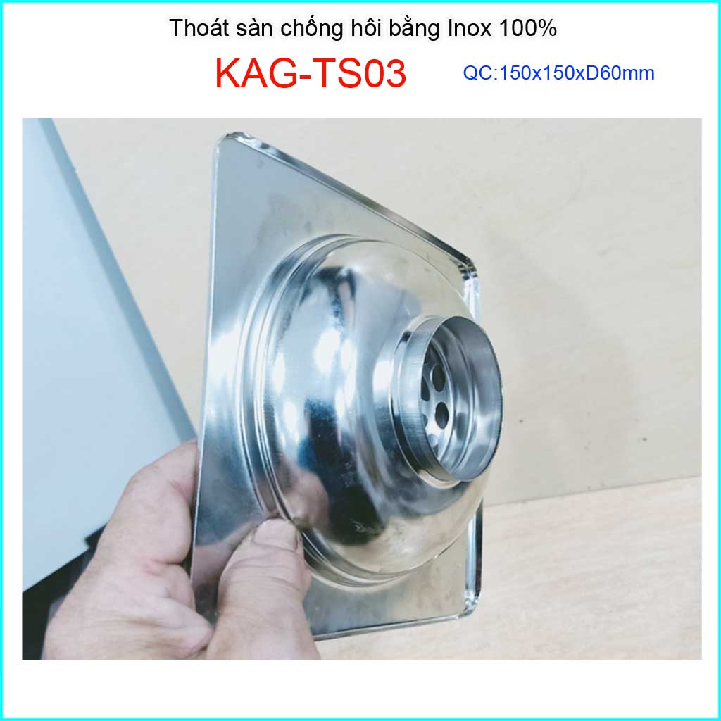 Phễu thoát sàn inox KAG-TS03