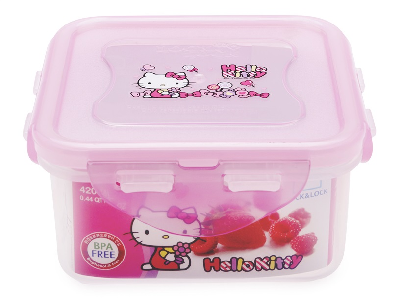 HỘP NHỰA VUÔNG HELLO KITTY LOCK&LOCK LKT814