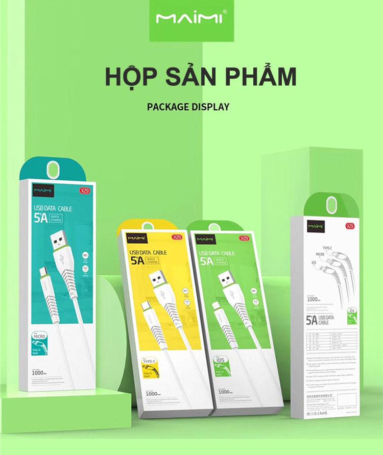 CÁP SẠC MAIMI X29