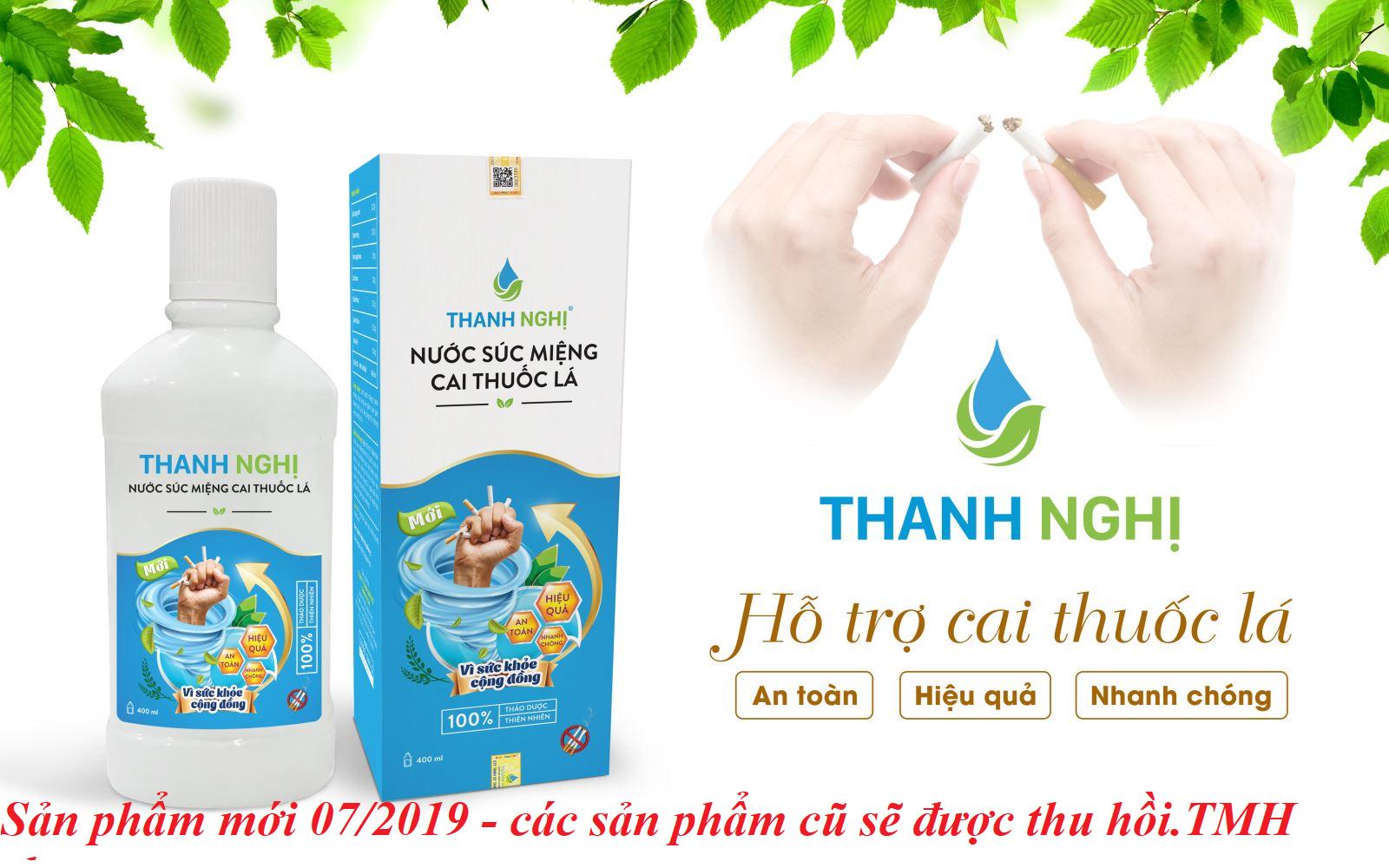 Nước súc miệng Thanh Nghị cai thuốc lá