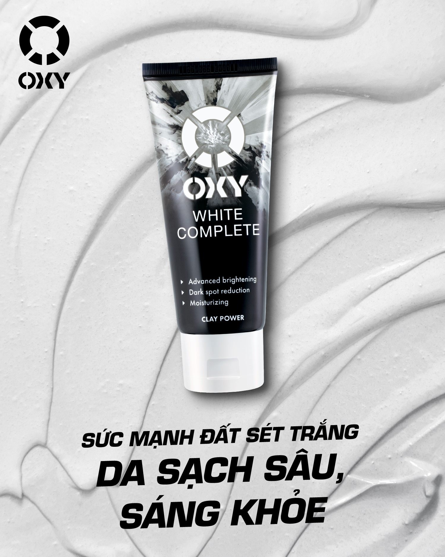 Sữa rửa mặt trắng da OXY White Complete