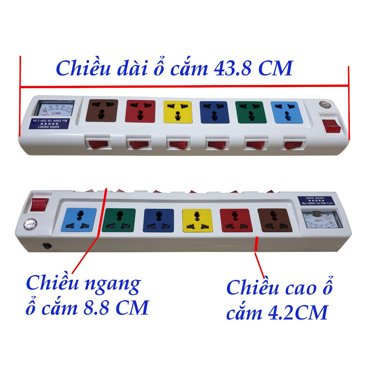 Ổ cắm điện Lioa 6OFSSA2.5-3