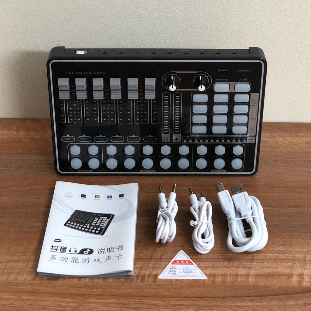 Thiết bị thu âm livestream karaoke sound card H9 (K9)