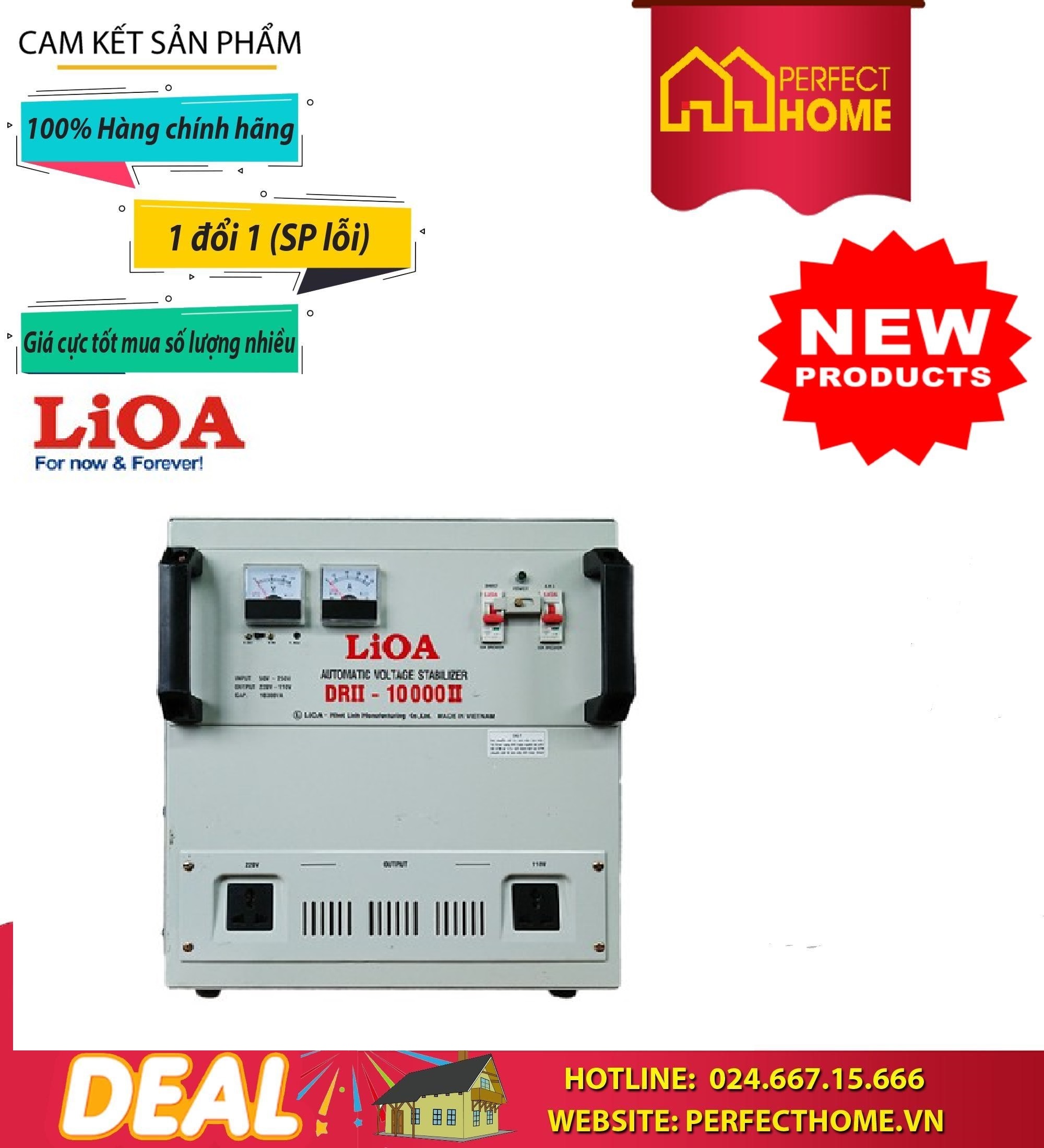 Ổn áp Lioa DRII-10000 10kva