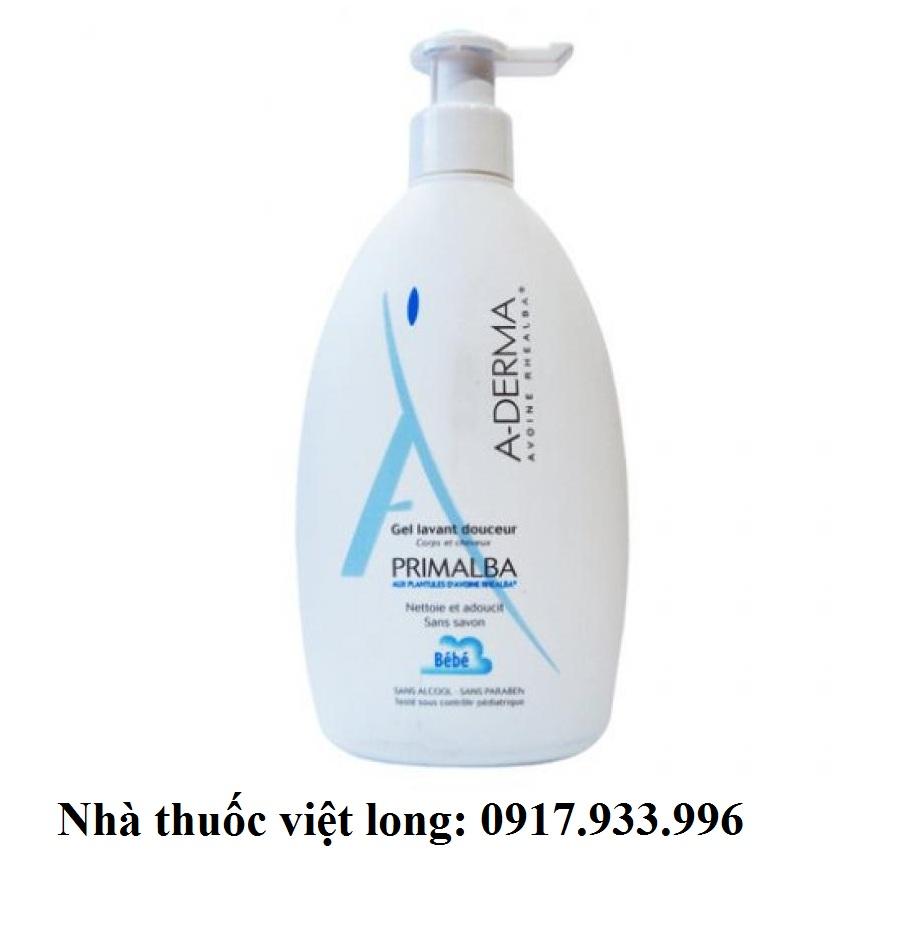 Dung dịch làm sạch toàn thân không cần nước A-Derma Primalba Gentle Cleansing Water 500ml