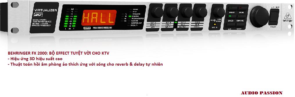 Vang số Behringer FX2000