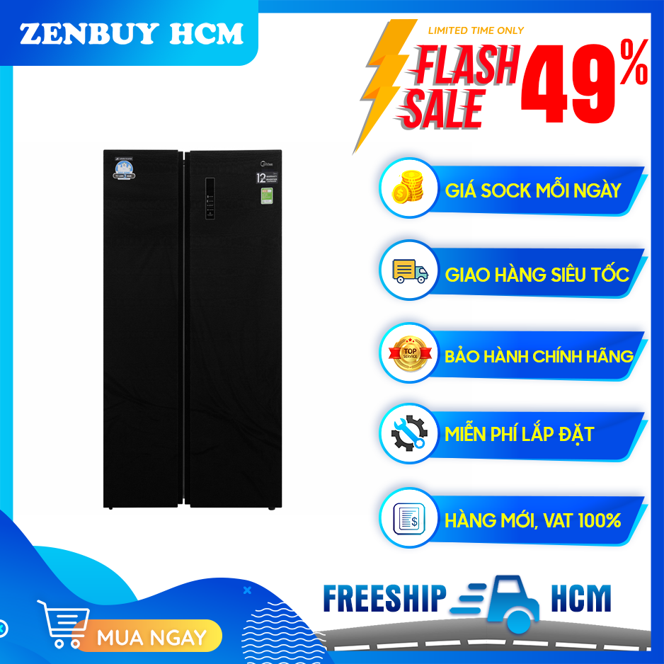 Tủ lạnh Midea Inverter MRC-690GS 584L