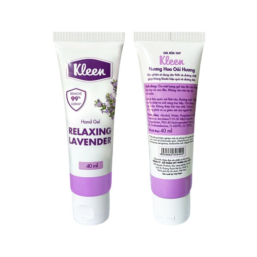 Gel Rửa Tay Khô Kleen Hương Oải Hương 40ml