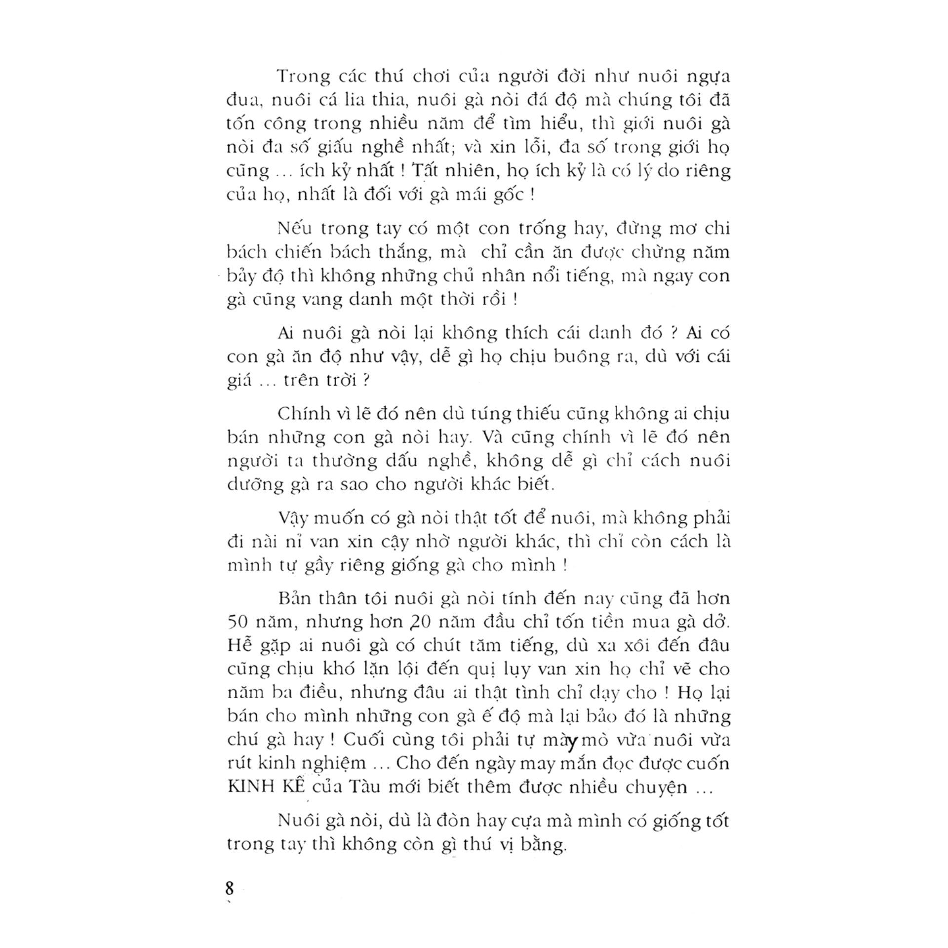 Kinh Nghiệm Nuôi Gà Nòi