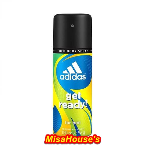 Xịt Khử Mùi Toàn Thân Nam Adidas Get Ready 150ml