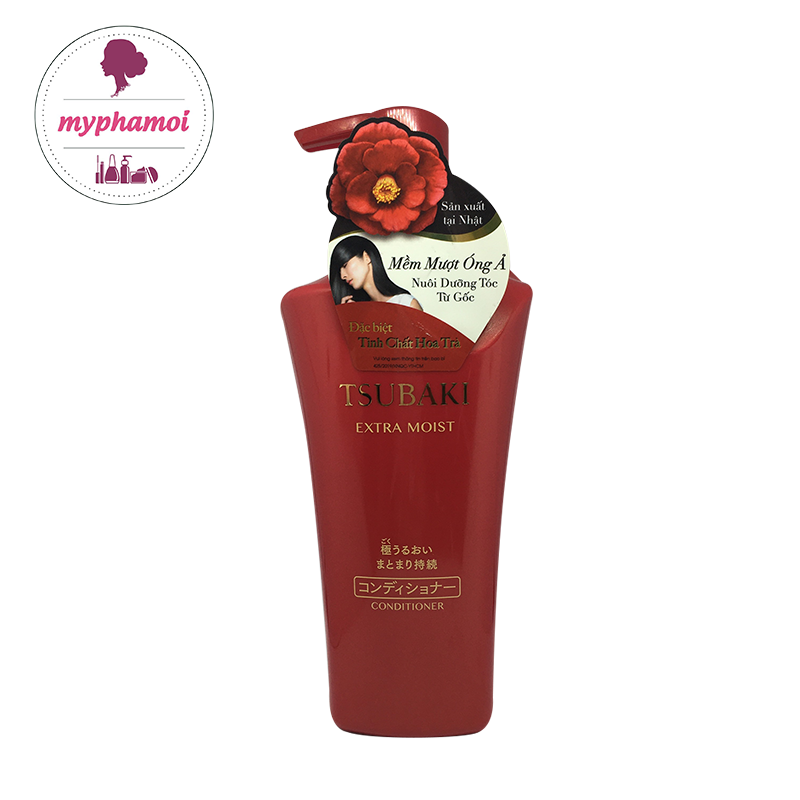 [HCM][CHÍNH HÃNG] DẦU XẢ SIÊU CẤP ẨM TSUBAKI EXTRA MOIST 500ml