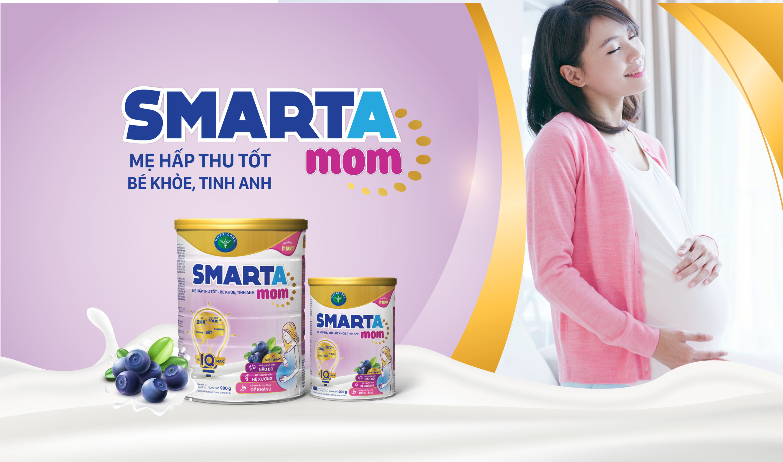 Sữa bột Smarta mom cho mẹ bầu 900g
