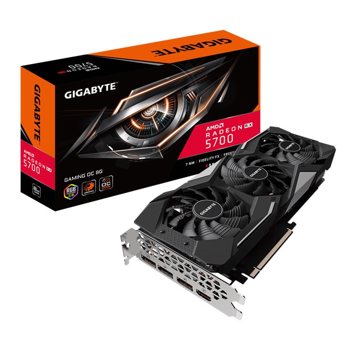 VGA Gigabyte RX 5700 GAMING OC 8G (AMD Radeon/ 8Gb/ GDDR6/ 256 Bits)