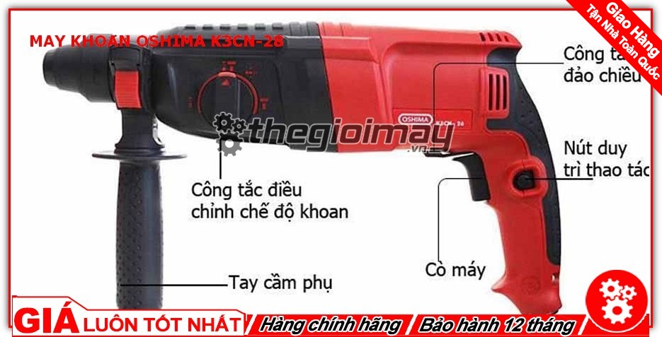 Máy khoan Oshima K3CN-28