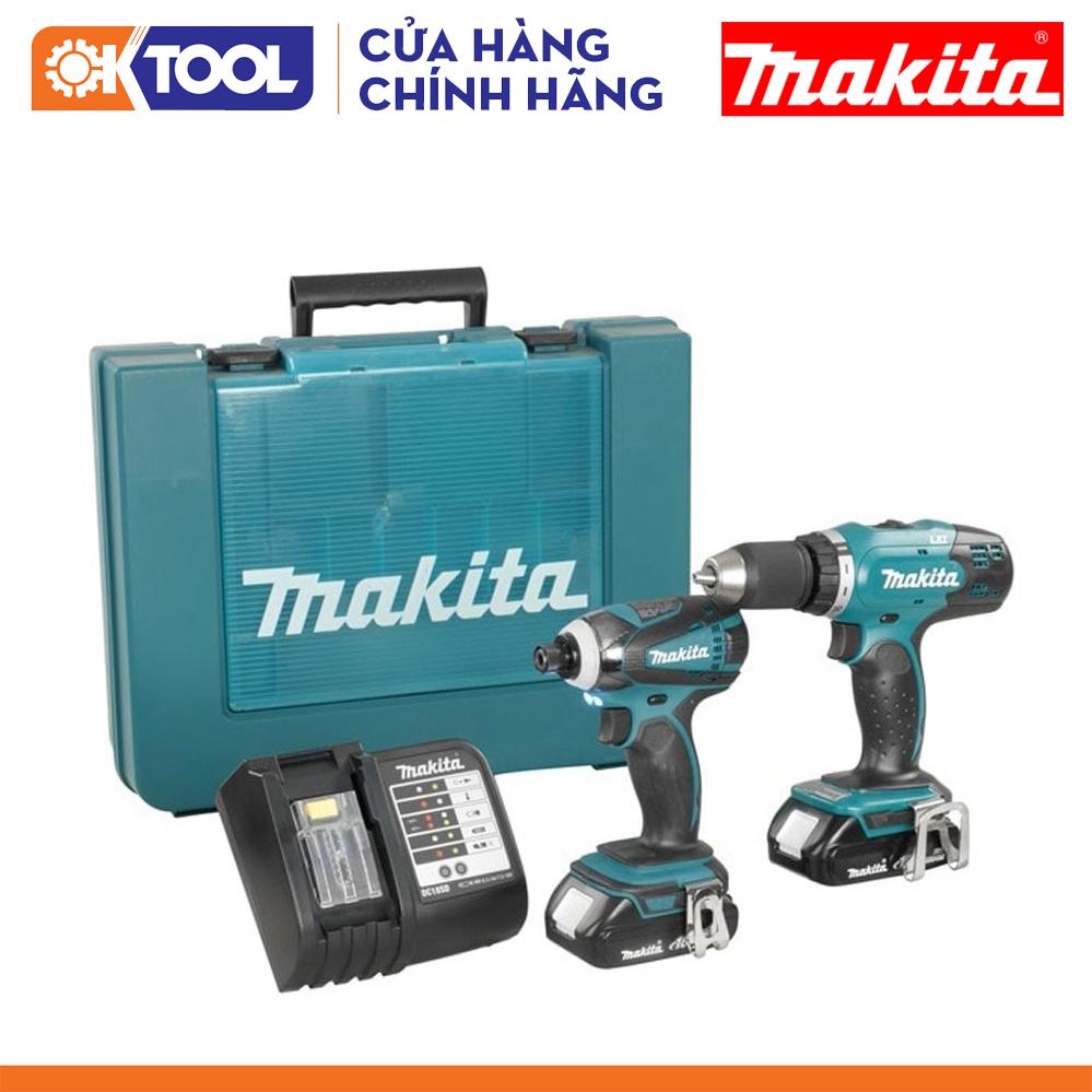Bộ máy khoan bắt vít dùng pin Makita DLX2022