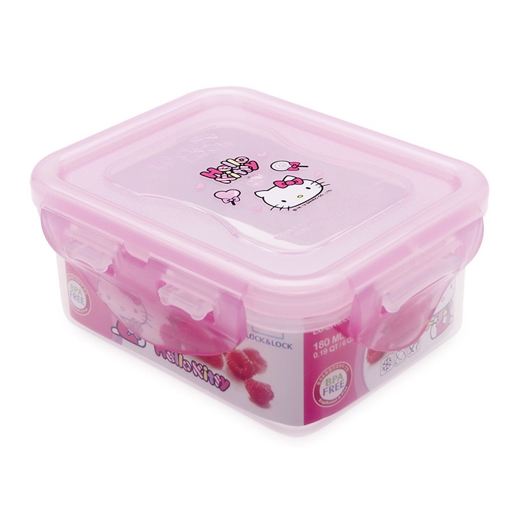 HỘP NHỰA HELLO KITTY LOCK&LOCK LKT816 180ML