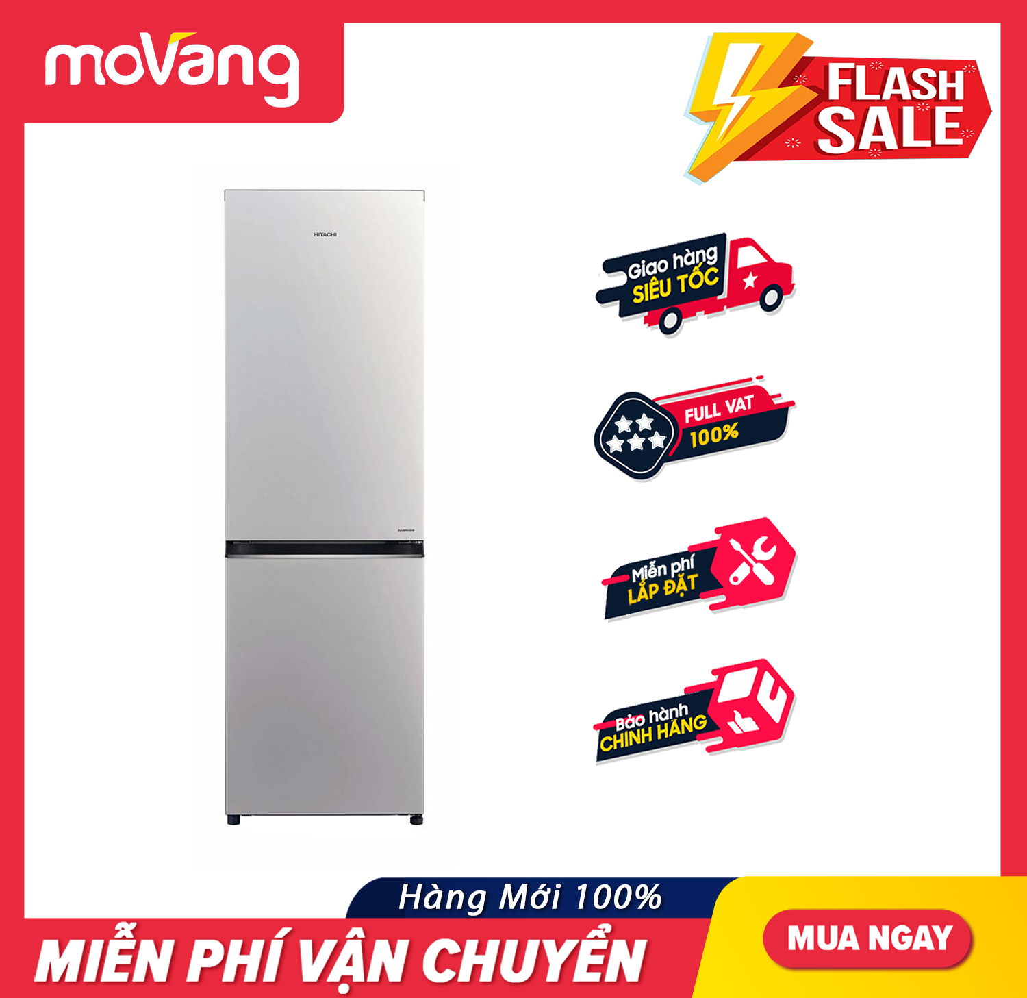 Tủ lạnh Hitachi R-B410PGV6 (SLS) 330L