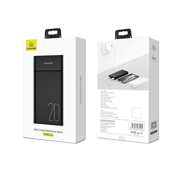 sạc dự phòng USAMS 20.000MAh