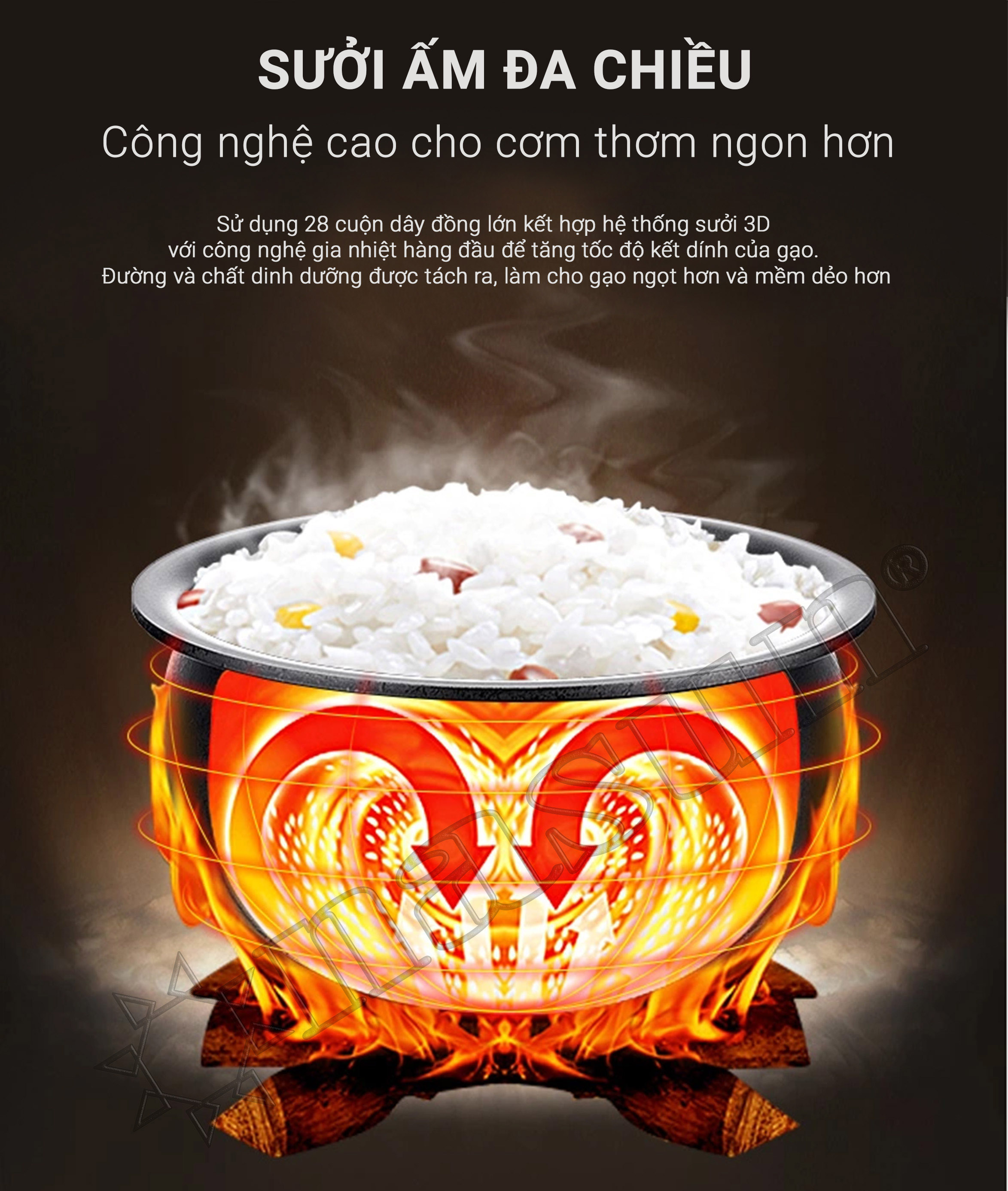 Nồi cơm điện NASUN NS-N503 2.2L