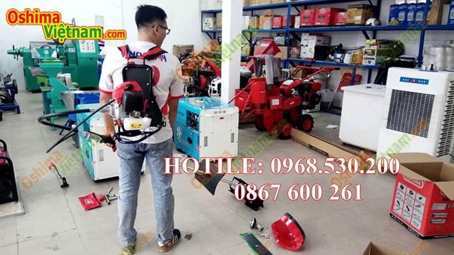 Máy sạc cỏ Oshima 1E44F