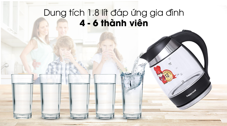 Bình Siêu Tốc HappyCook HEK-182G (1.8L)