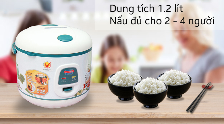 Nồi cơm điện Sunhouse SHD8218 1.2L