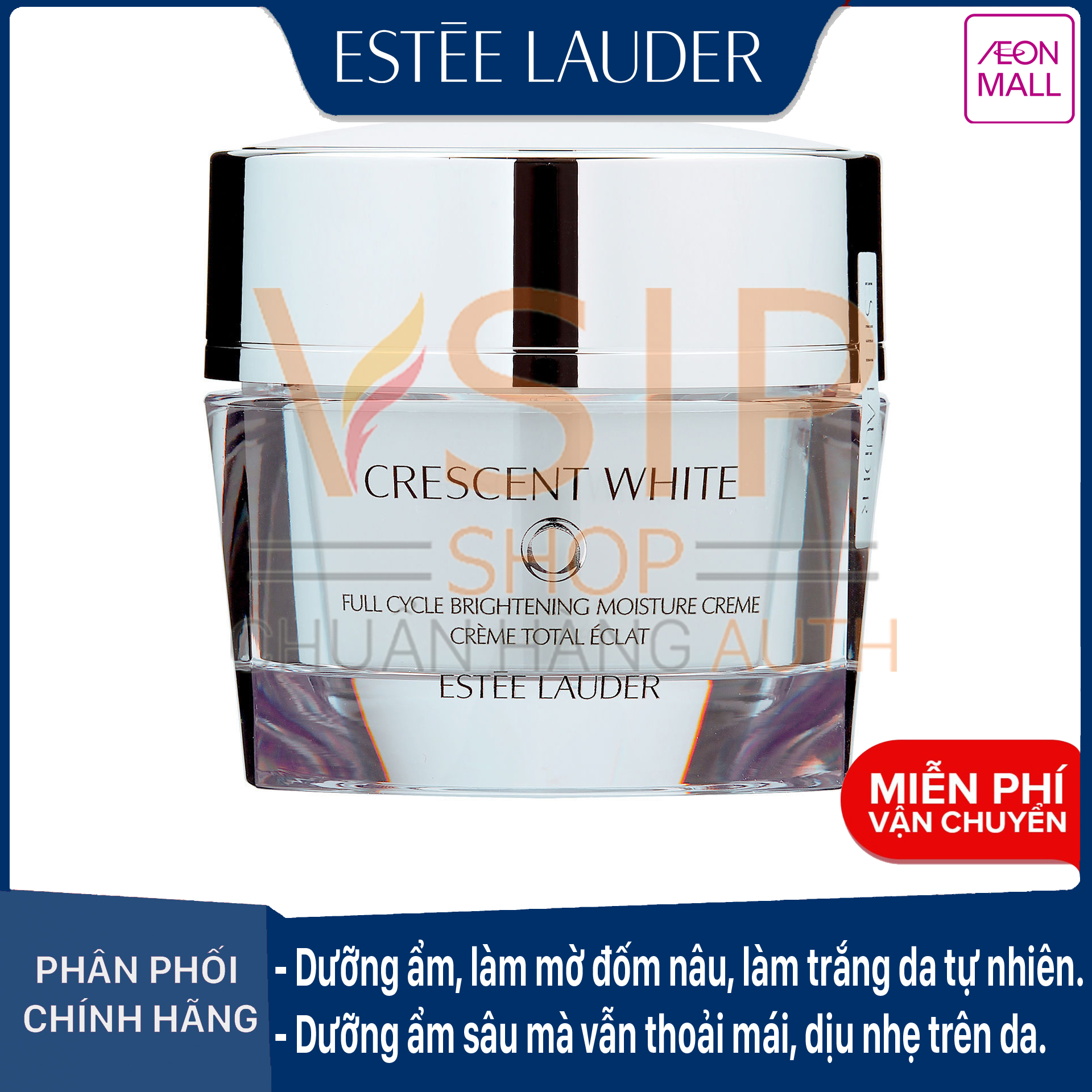 Kem dưỡng trắng da ban ngày Estee Lauder Crescent White Full Cycle Brightening Day Crème 50ml