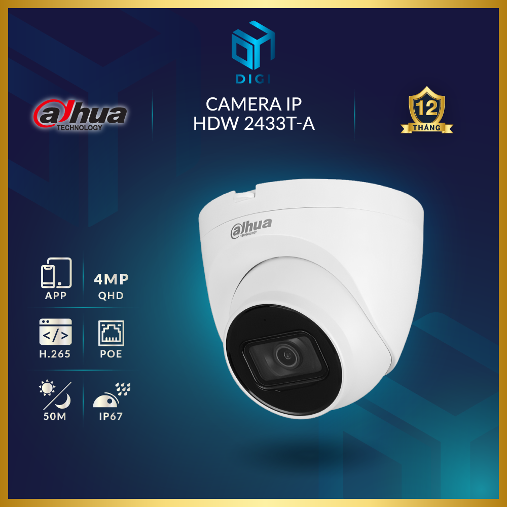 Camera IP Dahua DH-IPC-HDW 2433T-A-LED