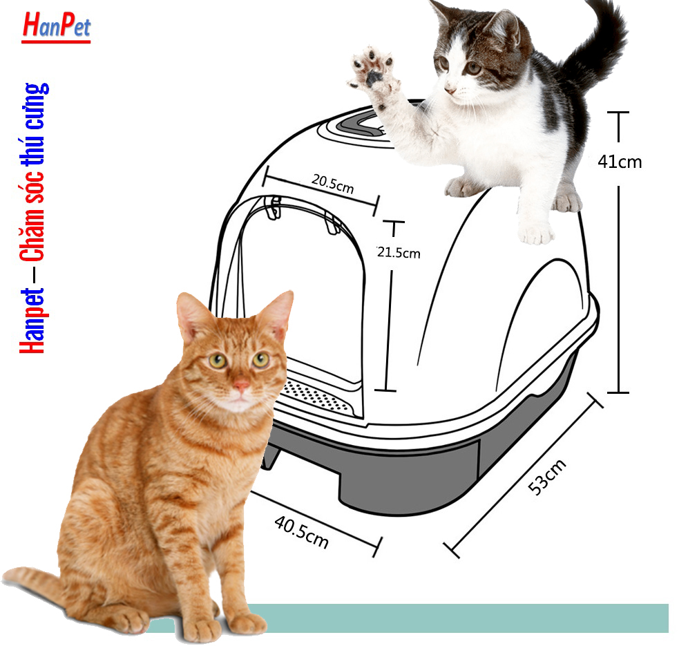 Nhà vệ sinh mèo nơ