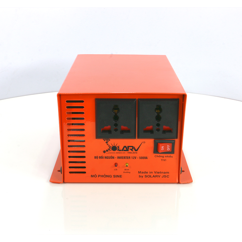 Bộ đổi nguồn sine chuẩn SolarV 12V-500VA