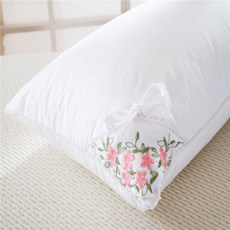 Gối Ruột Gối Một Cặp 2 100% Cotton Khách Sạn Lông Nhung Gối Người Lớn Bảo Vệ Gối Cổ Duy Nhất Gối Học Sinh