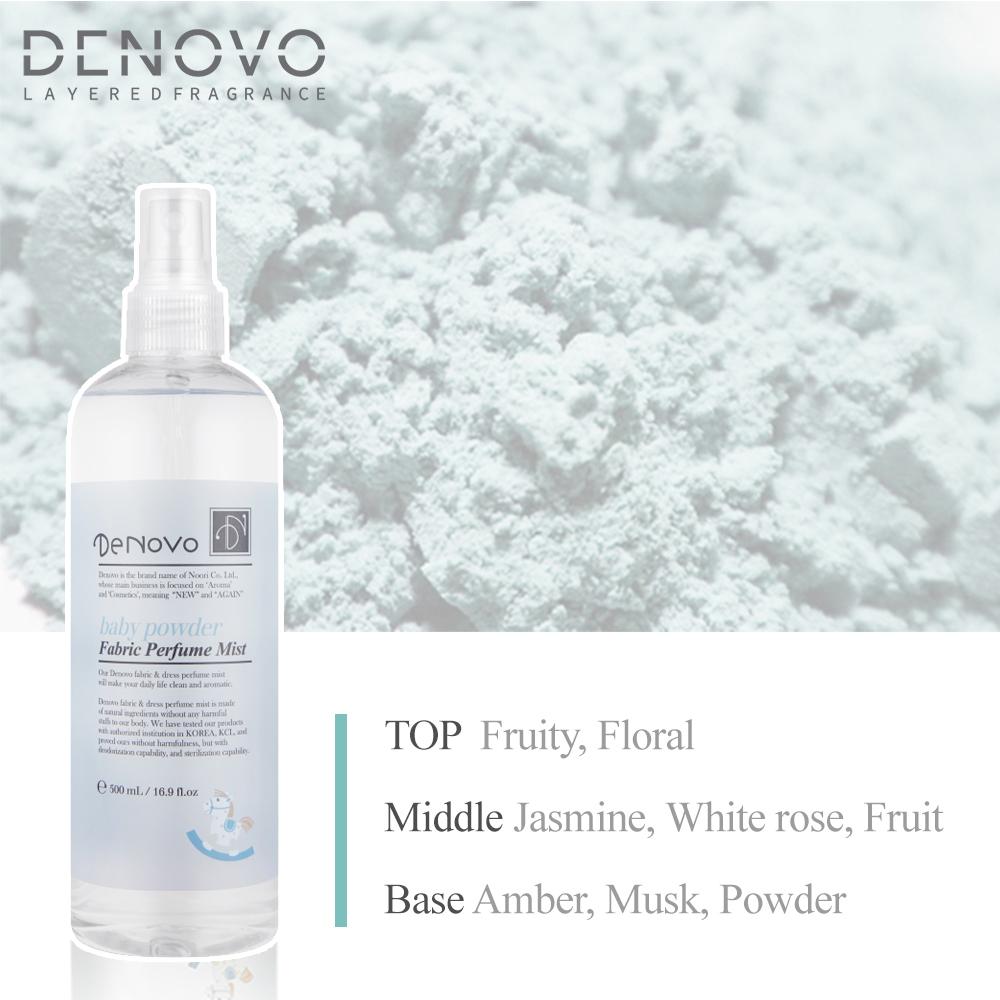 Xịt thơm vải Denovo hương Phấn em bé 500ml