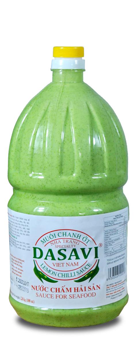 Muối Chanh Ớt Dasavi Xanh 2.6kg